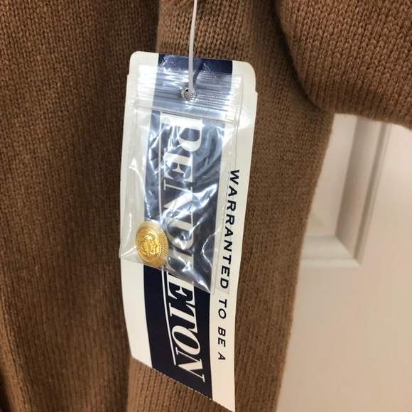 Pendleton Cardigan Tan with Gold Buttons - Picture 4 of 8